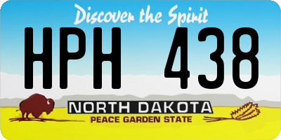ND license plate HPH438