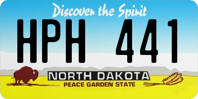 ND license plate HPH441