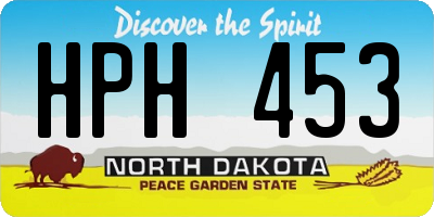 ND license plate HPH453