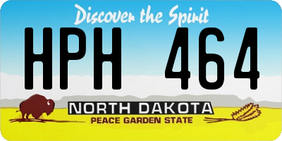 ND license plate HPH464