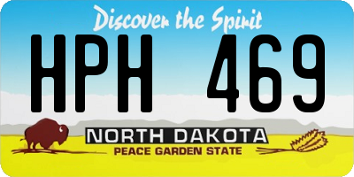 ND license plate HPH469