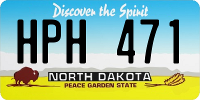 ND license plate HPH471