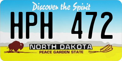 ND license plate HPH472