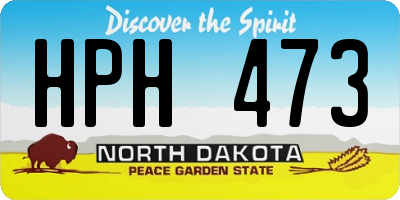 ND license plate HPH473