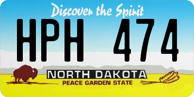 ND license plate HPH474