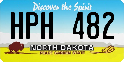 ND license plate HPH482