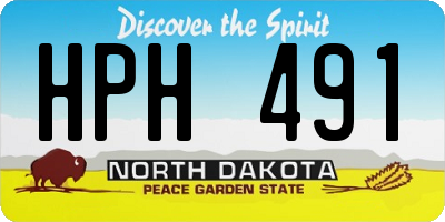 ND license plate HPH491
