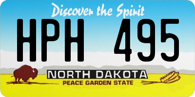 ND license plate HPH495