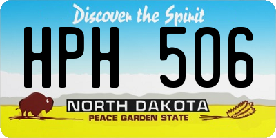 ND license plate HPH506