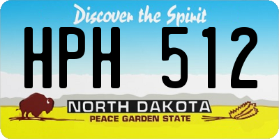 ND license plate HPH512