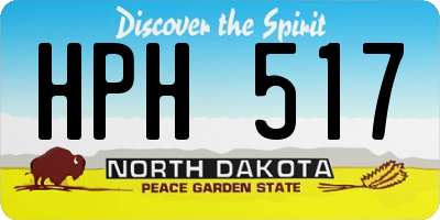 ND license plate HPH517