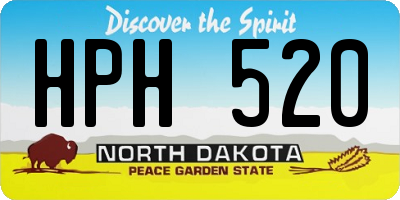 ND license plate HPH520