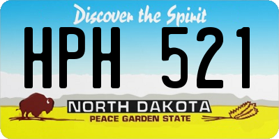 ND license plate HPH521