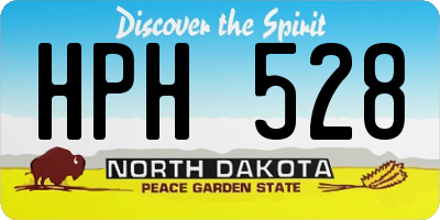 ND license plate HPH528