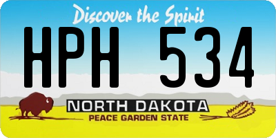 ND license plate HPH534
