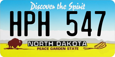 ND license plate HPH547