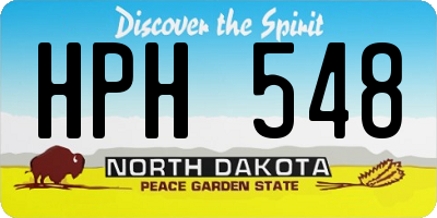 ND license plate HPH548