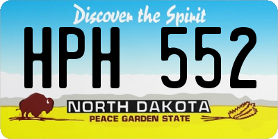 ND license plate HPH552
