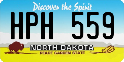 ND license plate HPH559