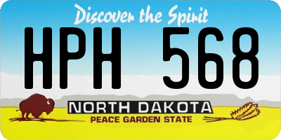 ND license plate HPH568