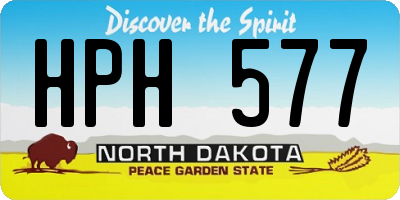 ND license plate HPH577