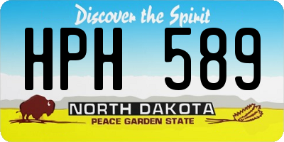 ND license plate HPH589