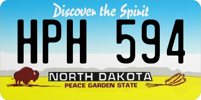 ND license plate HPH594