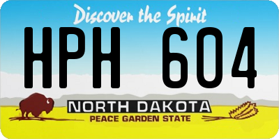 ND license plate HPH604