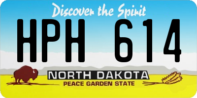 ND license plate HPH614