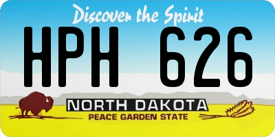 ND license plate HPH626