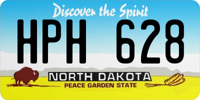 ND license plate HPH628