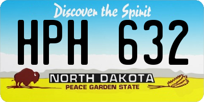 ND license plate HPH632