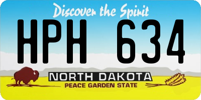 ND license plate HPH634