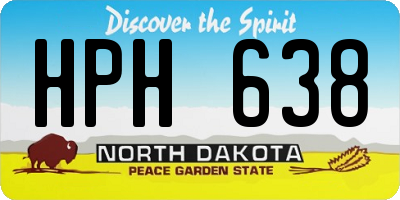 ND license plate HPH638