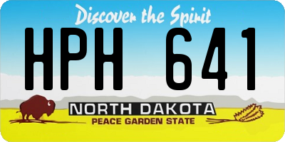 ND license plate HPH641