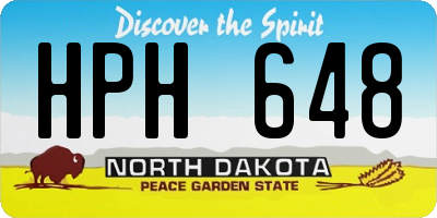ND license plate HPH648