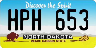 ND license plate HPH653