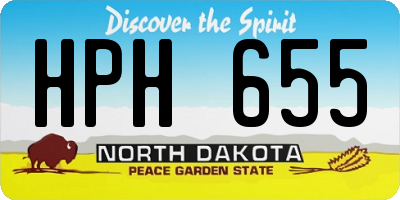 ND license plate HPH655