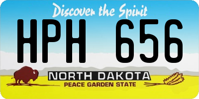 ND license plate HPH656