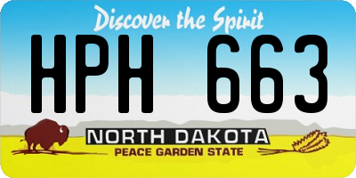 ND license plate HPH663