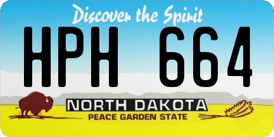ND license plate HPH664