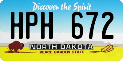 ND license plate HPH672