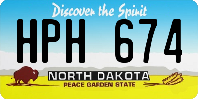 ND license plate HPH674