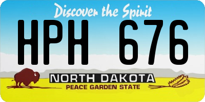 ND license plate HPH676