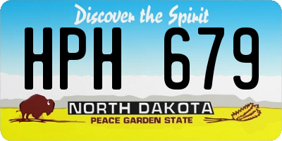 ND license plate HPH679