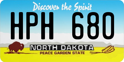 ND license plate HPH680