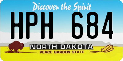 ND license plate HPH684