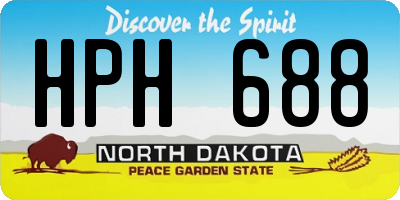 ND license plate HPH688