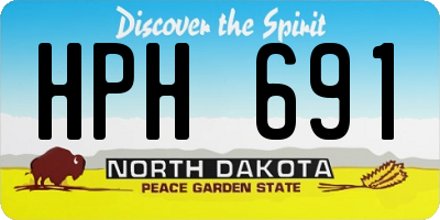 ND license plate HPH691