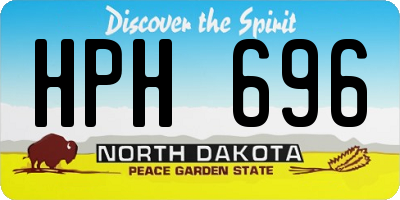 ND license plate HPH696